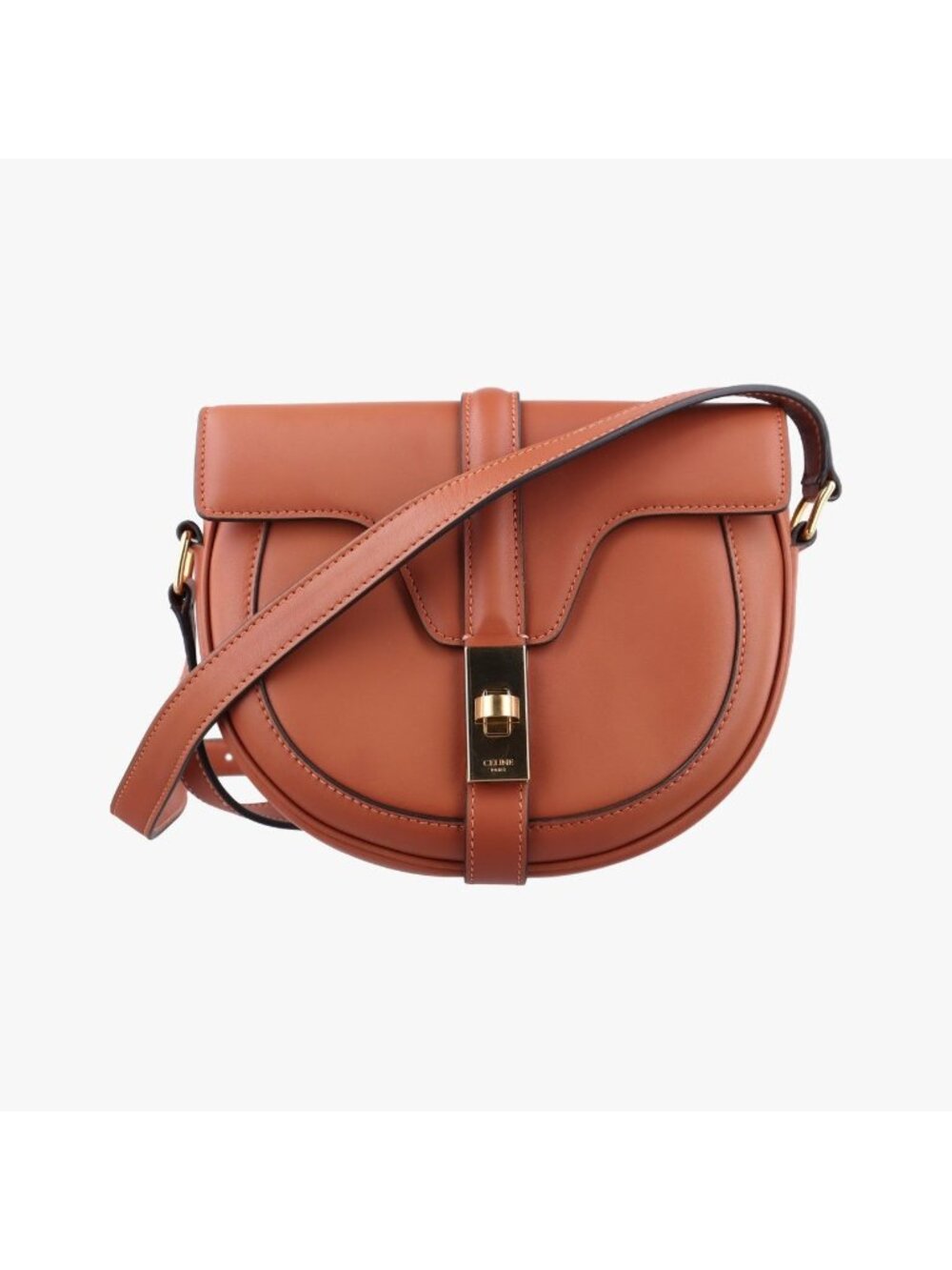 Celine Besace Brown Leather
